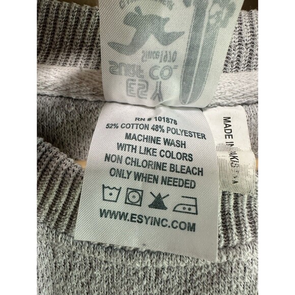 ESY Surf Co. New York City Graphic Gray Crewneck Sweatshirt Pullover Size XL EUC - Picture 4 of 7